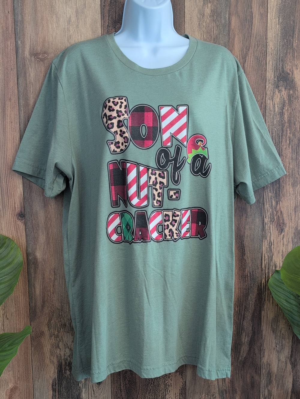 Bella Canvas "Son of a Nutcracker" Graphic Holiday Tee 2XL      T241